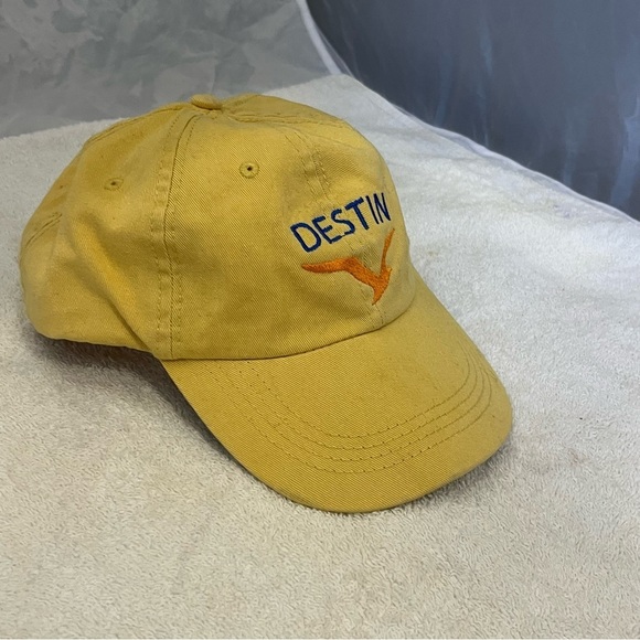 Paradies Gold Adjustable Cotton Baseball Cap with Embroidered DESTIN art/type - Picture 11 of 14